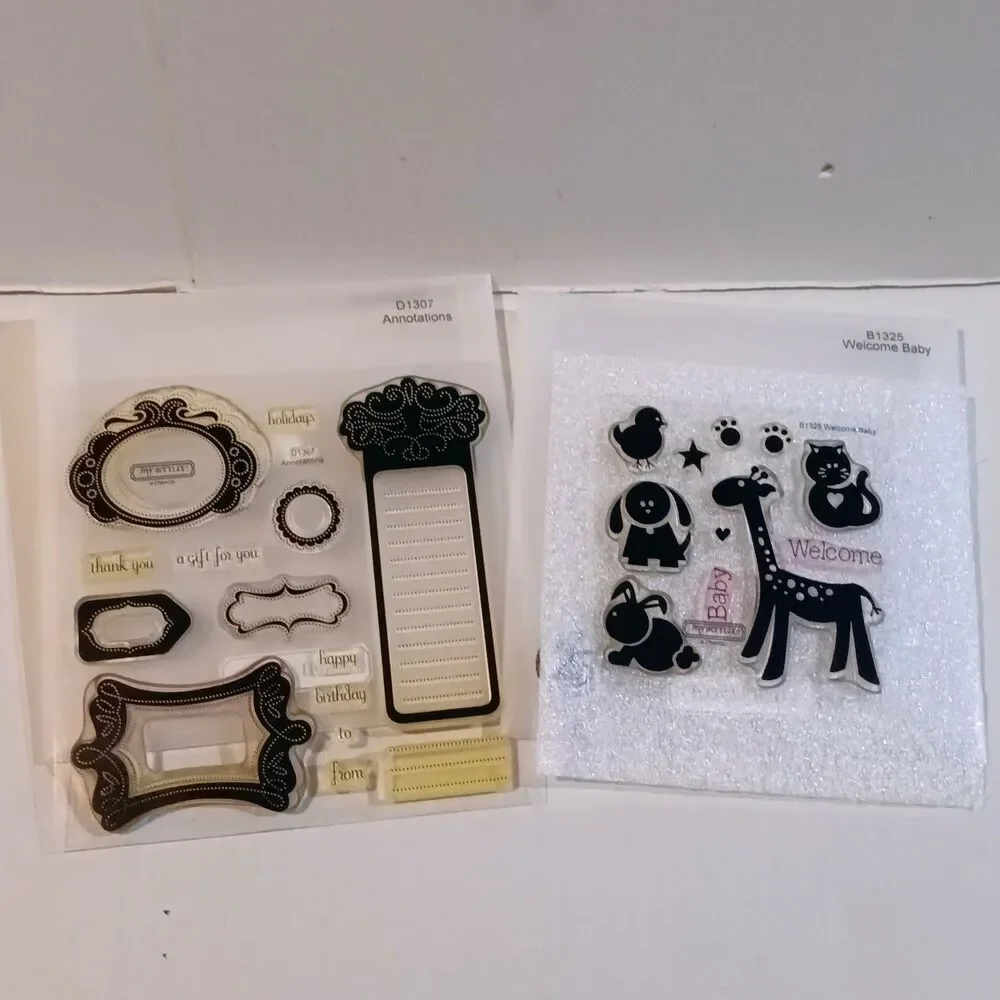 Close to My Heart My Acrylix Clear Stamp Sets-Lot Of 7-Photopolymer-Retired